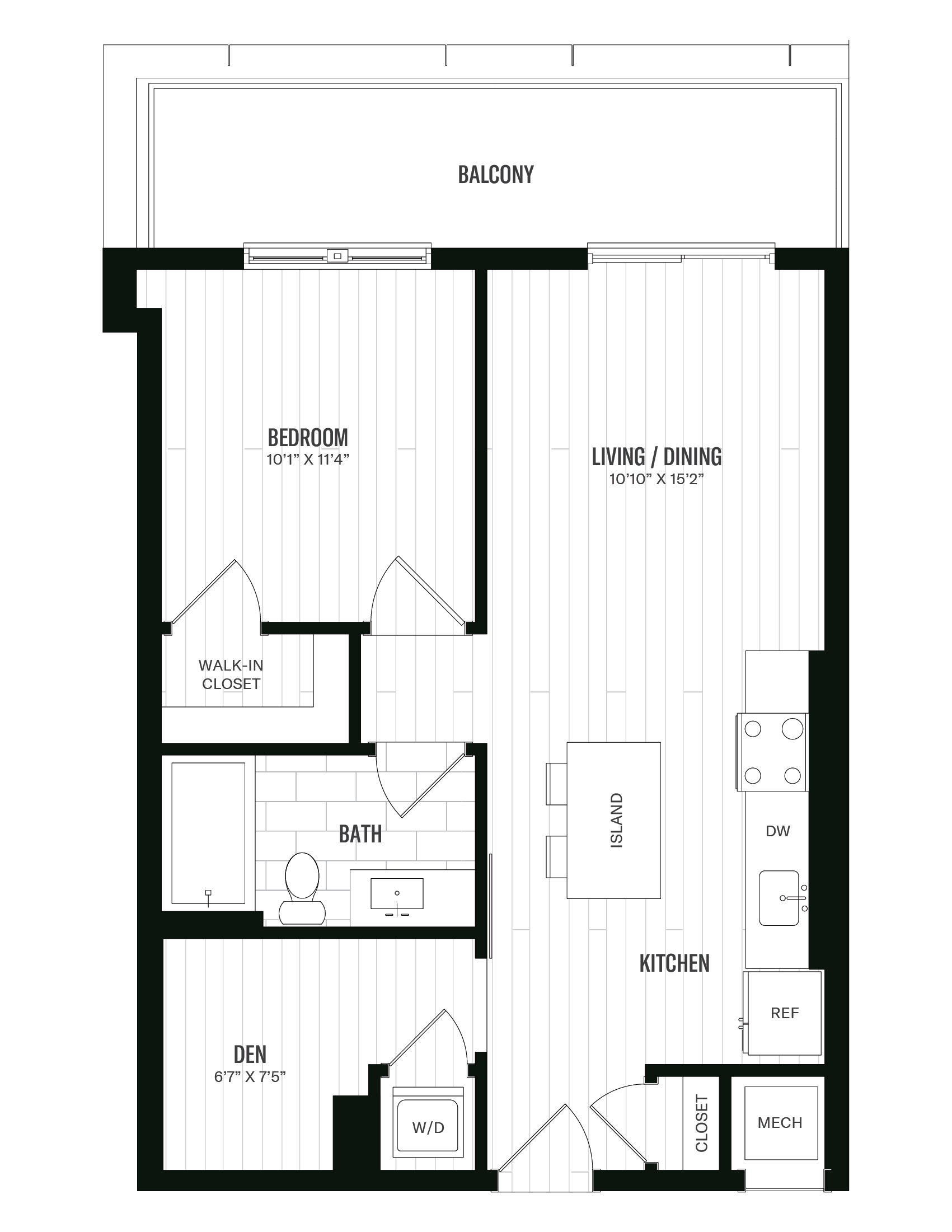 Floorplan image of unit 642